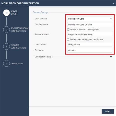 Configuring the Integration Settings