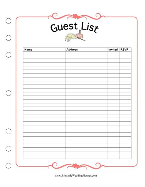 Consider the Guest List