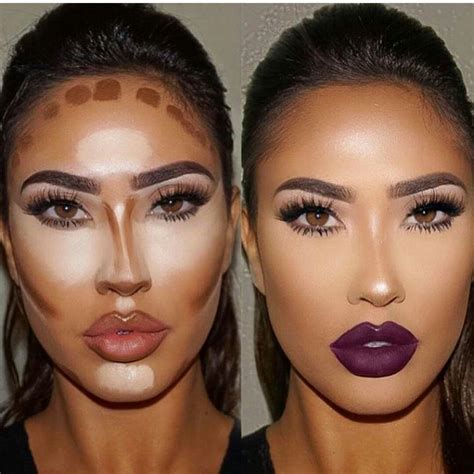 Contour makeup look 8