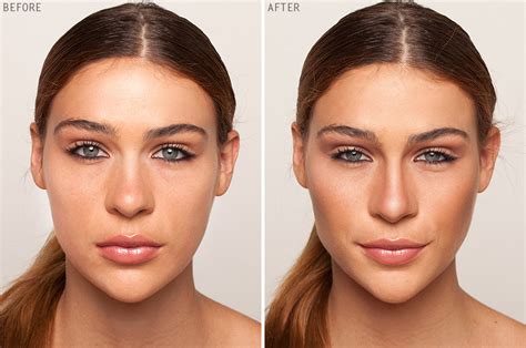 Contouring before and after