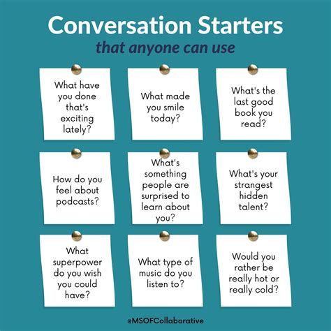 Conversation Starters