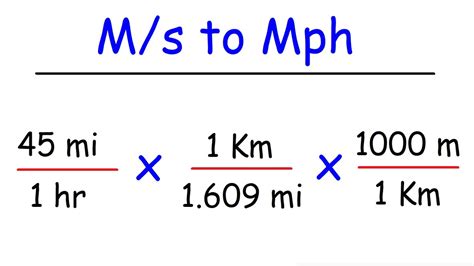 Conversion of miles to meters