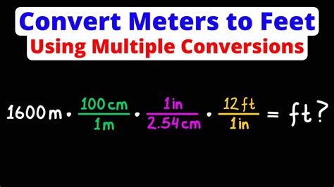 Converting meters to feet instantly image