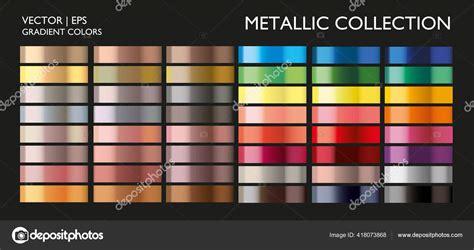 Cool Metallic Colour Palette Example