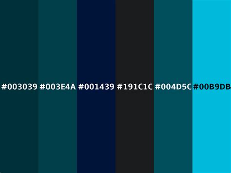 Cool tone color palette example