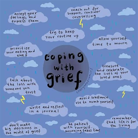 Person coping with grief