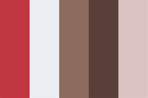 Vibrant Coral Brown Color Palette