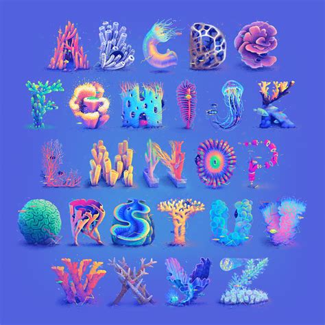 Coral typography