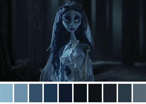 Corpse Bride Color Palette Key Scenes