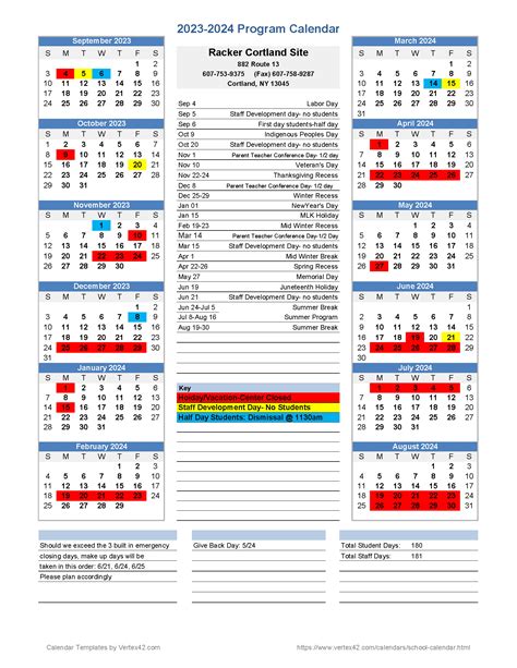 Cortland Academic Calendar Image 10