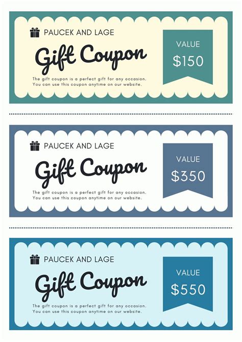 Description of Coupon Template