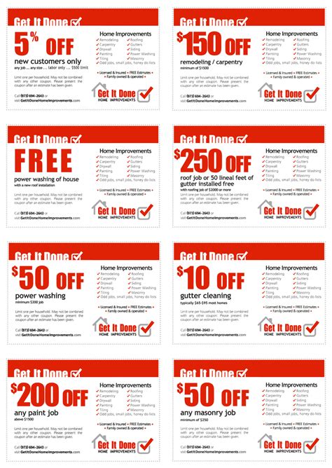 Coupons for Home Improvement