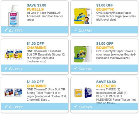 Coupons for Household Items