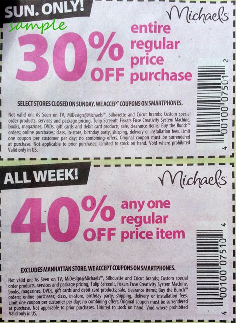 Coupons for Michaels