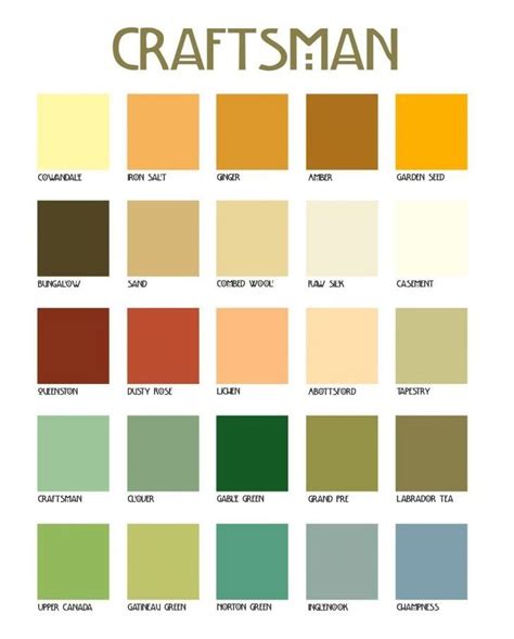 Craftsman color schemes example 4