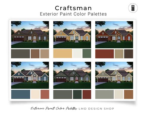 Timeless Craftsman House Color Palettes