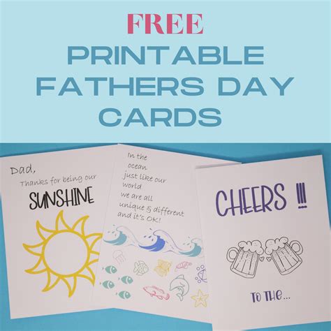 Create Your Own Free Fathers Day Cards Printable