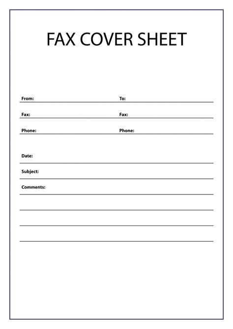 Create Fax Cover Sheet Template