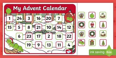 Creating a Caterpillar Advent Calendar