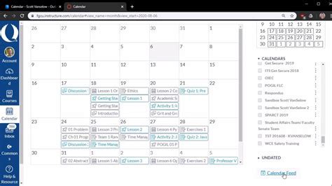 Creating an Academic Calendar