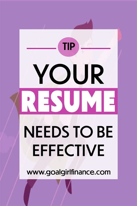 Creating an effective resume