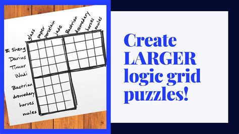 Creating Your Own Logic Puzzles