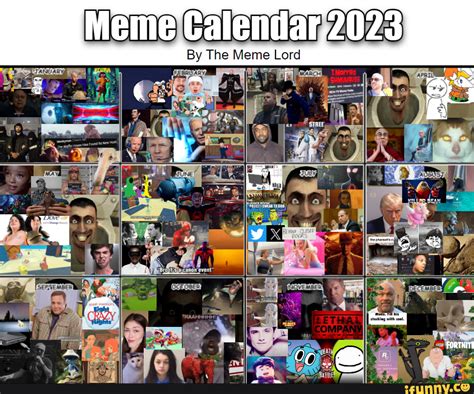 Creating a meme calendar