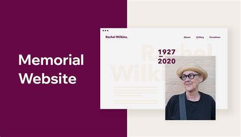 Creating a memorial website or fund