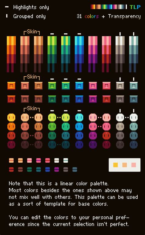 Creating a pixel art color palette