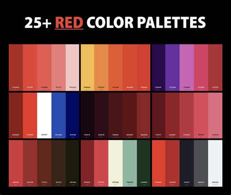 Creating a Vibrant Red Color Palette