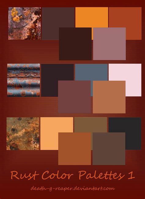 Creating a Rust Colour Palette