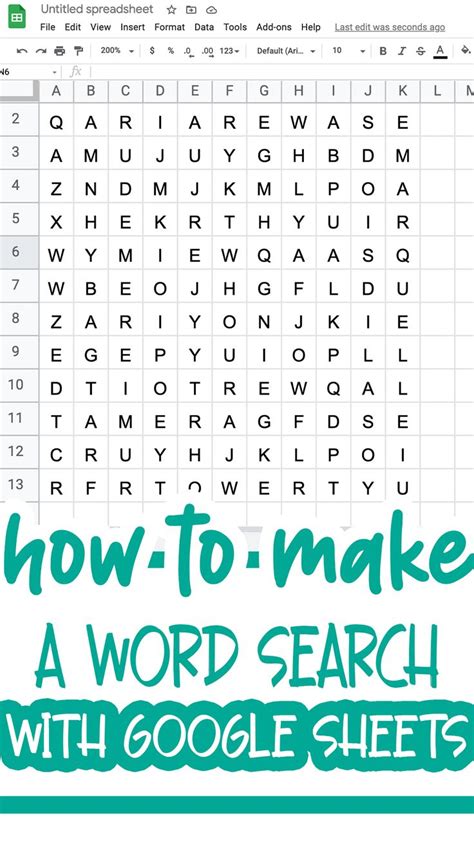 Creating Your Own Word Search Printables