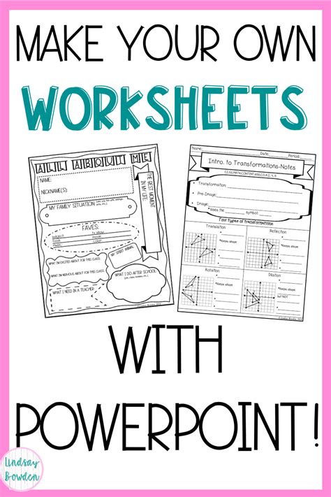 Steps to Create Custom Free Printable Worksheets for Educational Purposes