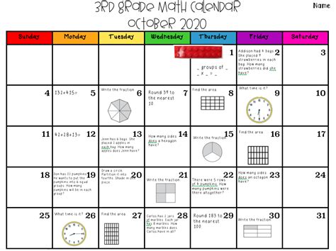 Creating Your Own Math Calendar Guide