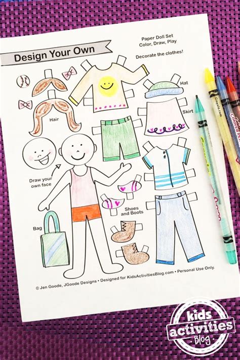 Creating Your Own Paper Doll Printable Templates