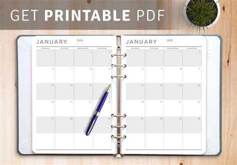 Steps to create your own free printable calendar