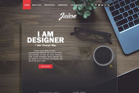 Creative web design example 7