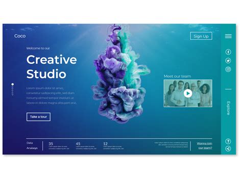 Creative website background example 2