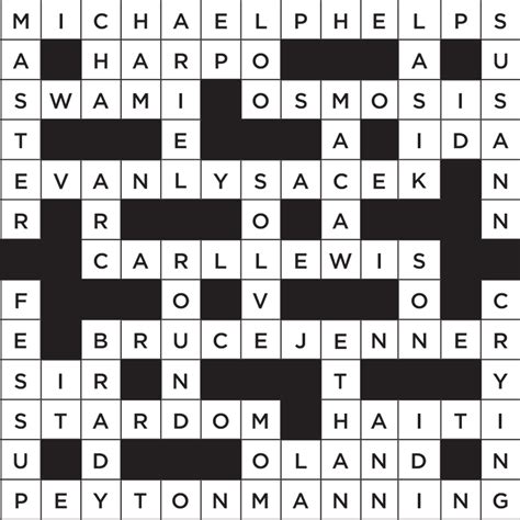 Crossword puzzle with Xs