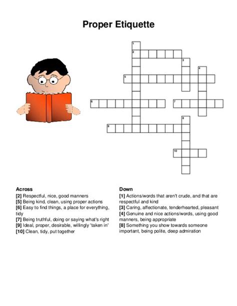 Crossword Puzzle Etiquette