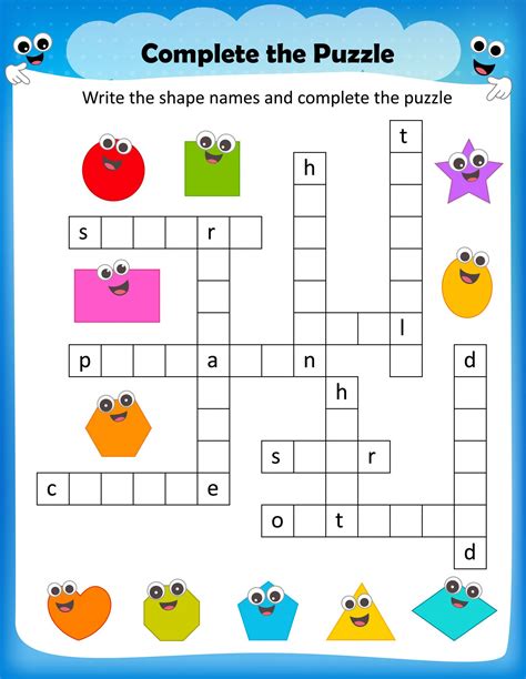 Crossword Puzzle for Kids