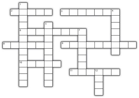 Description of Crossword Puzzle Templates