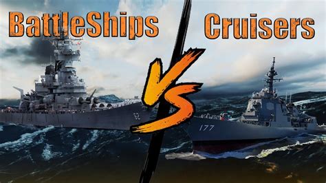 Comparison of cruiser and battleship speed