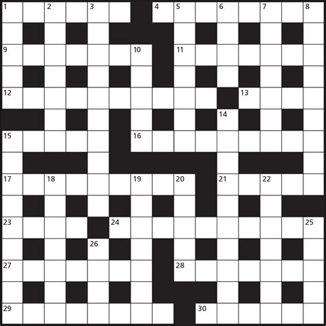 Cryptic Crossword Puzzle