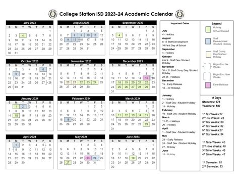 CSISD Calendar Dates