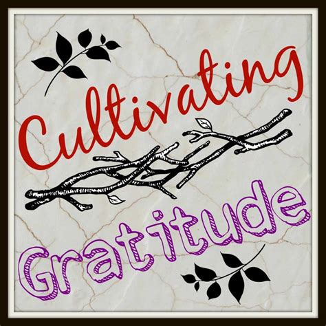 Cultivating gratitude