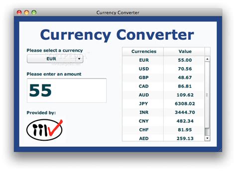 Currency conversion