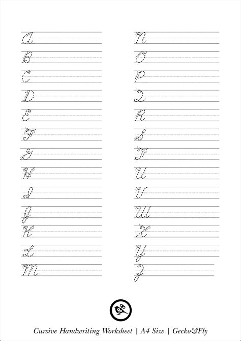 Cursive Writing Practice