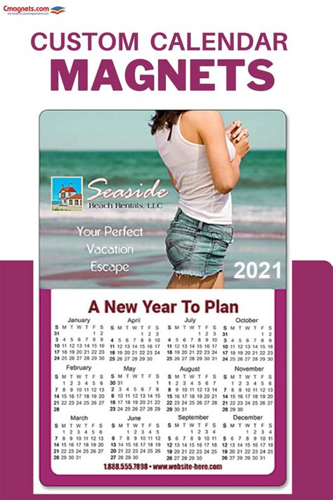 Customizable Calendar Magnets for Appointments