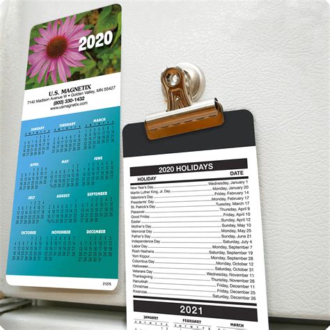 Customizable Calendar Magnets for Business